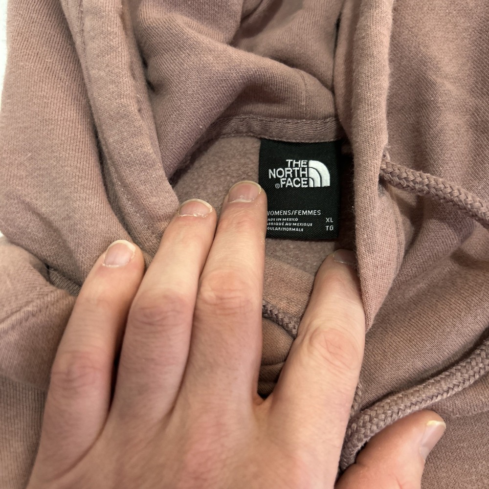 The North Face Sweater Womens XL Blush Pullover Hoodie Sweatshirt Thermal - Picture 4 of 9